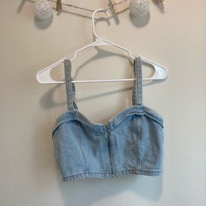Denim Crop Top